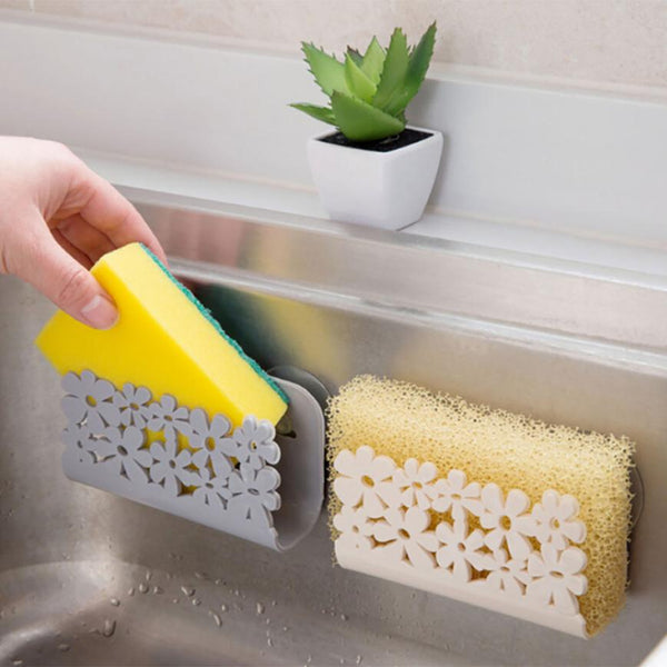 [variant_title] - Kitchen Bathroom Drying Rack Toilet Sink Suction Sponges Holder Rack Suction Cup Dish Cloths Holder Scrubbers Soap Storage