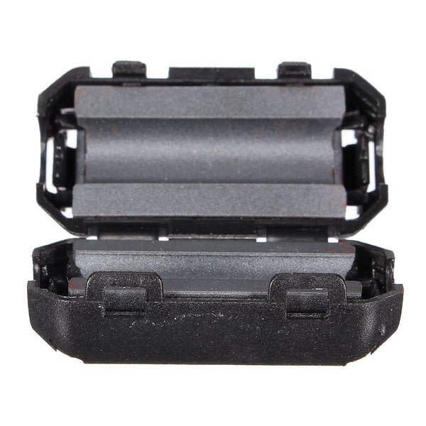 [variant_title] - New 5pcs/lot  Black Plastic Clip On EMI RFI Noise Suppressor 5mm Cable Ferrite Core Filters Removable 25 (L) x10 (W) mm 5 mm