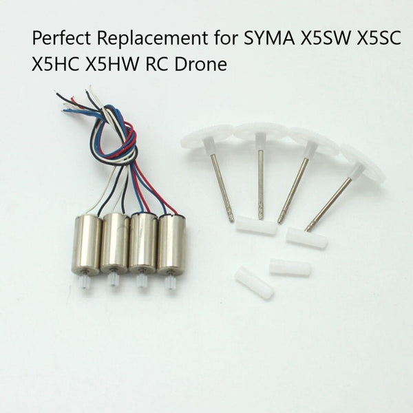 Default Title - Quadcopter Replacement Spare Parts 2 CW + 2 CCW Engine Motors with Gears for SYMA X5SW X5SC X5HC X5HW RC Drone