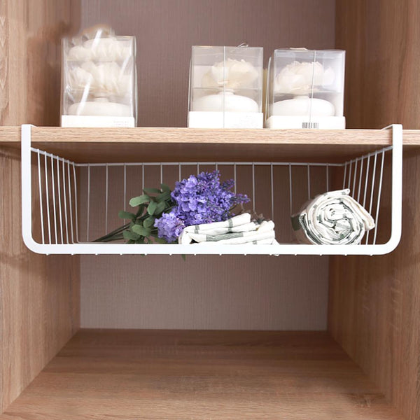 [variant_title] - Home Storage Basket Kitchen Multifunctional Storage Rack Under Cabinet Storage Shelf Basket Wire Rack Organizer Storage