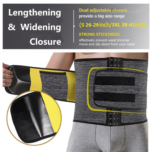 [variant_title] - NINGMI Mens Slimming Underwear Waist Trainer Gym Shirt Weight Loss Neoprene Sweat Sauna Fitness Tight Body Shaper Belt Tank Tops