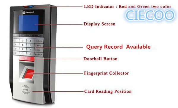 [variant_title] - Biometric Fingerprint Access Control Attendance Machine Digital Electric RFID Reader Scanner Sensor Code System For Door Lock