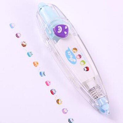 E - Baby Drawing Toys Child Creative Correction Tape Sticker Pen Cute Cartoon Book Decorative Kid Novelty Floral Adesivos Label Tape