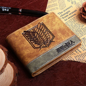 [variant_title] - Woman/Man Wallet new Fashion Cartoon Anime Student Purse Chopper/Totoro/Naruto/Conan Edgar/Attack on Titan Cool brown Billfold