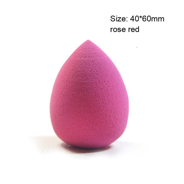 large rose red - Soft Water Drop Shape Makeup Cosmetic Puff Powder Smooth Beauty Foundation Sponge Clean Makeup Tool Accessory