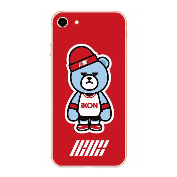 Green / For iphone 5 5s SE - IKON KPOP Boy Group hard PC Phone Matte plastic Case Cover For iphone 4 5 6  7 8 PLUS X back Coque Fundas Capa