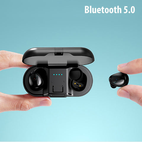 [variant_title] - DFOI AirBuds Bluetooth Earphones 5.0 True Wireless Bluetooth Earbuds Stereo Sports Earphone Bluetooth Headset For Xiaomi samsung (Black)