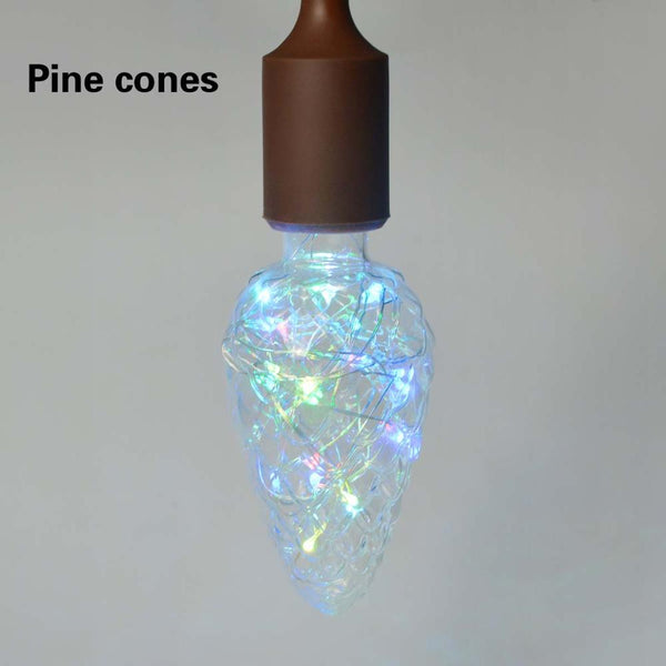 Pine cones-100018786 - Creative  Edison Light Bulb Vintage Decoration LED Filament lamp Copper Wire String E27 110V 220V Replace Incandescent Bulbs