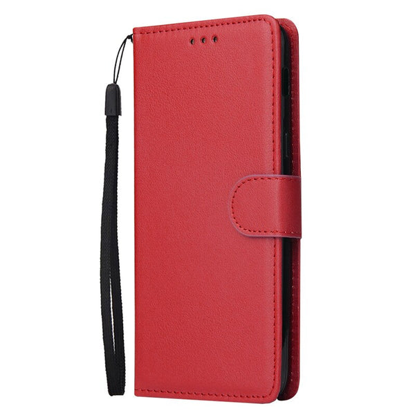 Red / For Samsung A10 Case - For Samsung Galaxy A50 Leather Case on for Coque Samsung A10 A20 A30 A40 A50 A70 Cover Classic Style Flip Wallet Phone Cases