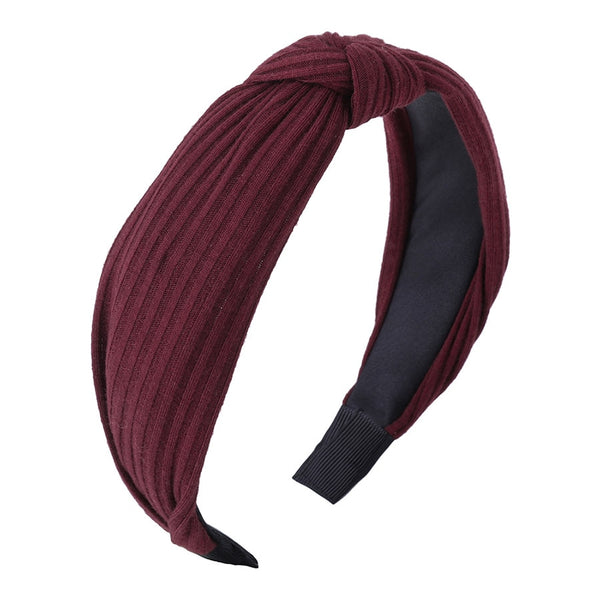 9 - Haimeikang Solid Colors Hair  Knotted Hair Band for Women Headbands Hairbands Headwear 2018 New Arrival