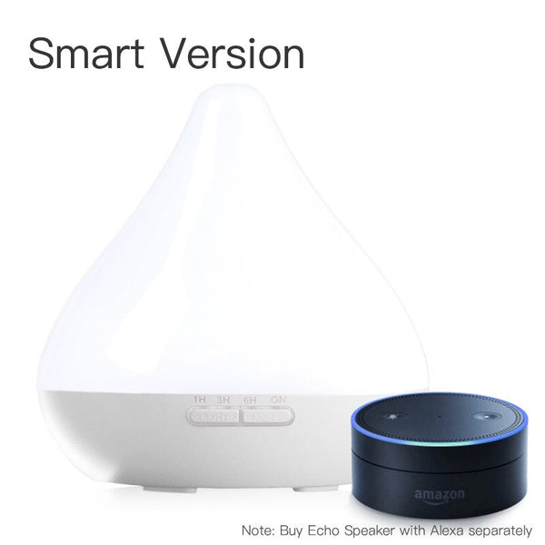 White / AU - GX.Diffuser Smart Wifi Essential Oil Diffuser Aromatherapy Humidifier App Control Compatible With Amazon Alexa Aroma Diffuser