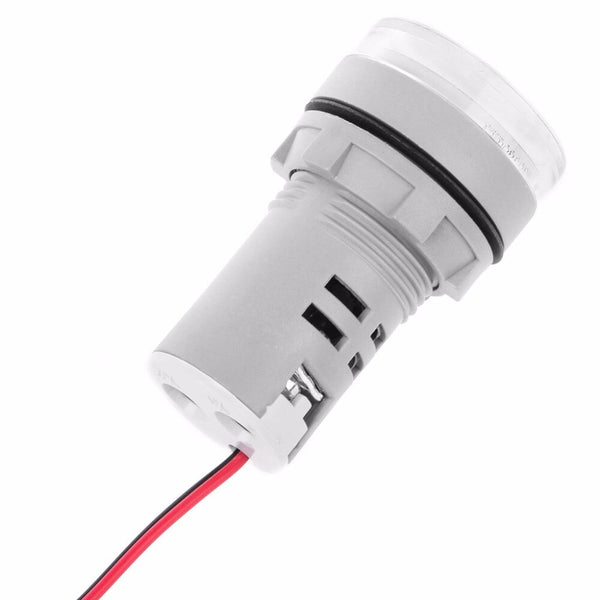 [variant_title] - AC 220V 22mm Digital Ammeter 0-100A Current Monitor Meter Signal Lamp Amperemeter