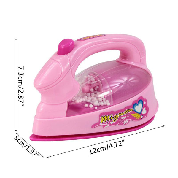Electric iron - Kid Boy Girl Mini Kitchen Electrical Appliance Washing Sewing Machine Toy Electric iron Dummy Pretended Play air conditioning