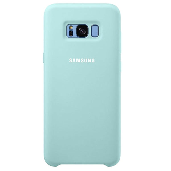 Light Blue / Samsung Note 8 / Silicone - Samsung S8 Case Original Official Silicone Soft Back Cover Samsung Galaxy S8 S9 S10 Plus S10e Note 8 9 Case Protection Cover