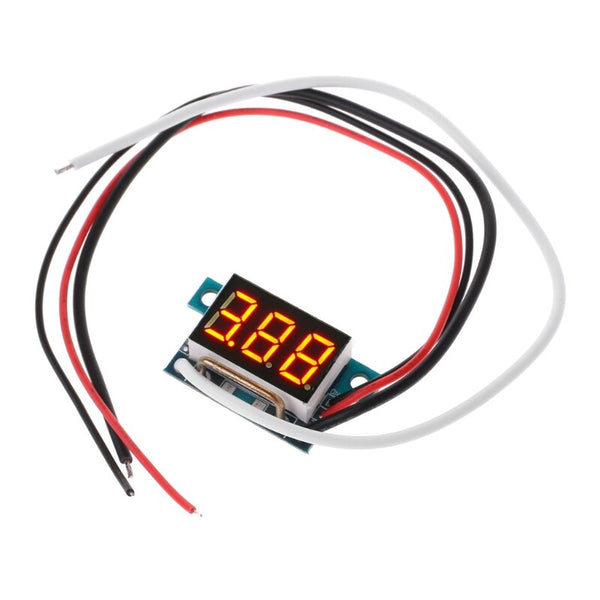 Red - 2019 New Mini LED 0-999mA DC 4-30V Digital Panel Ammeter Amp Ampere Meter With Wire Current Meters Measurement Instruments