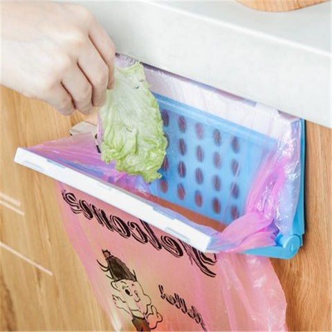 Default Title - 1PC Plastic Garbage Bag Rack Portable Hanging Trash Rubbish Bag Storage Rack Holder Kitchen Gadgets Storage Rack Hot Sale