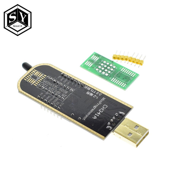 [variant_title] - 1PCS Great IT Smart Electronics CH340 CH340G CH341 CH341A 24 25 Series EEPROM Flash BIOS USB Programmer with Software & Driver