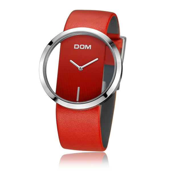 [variant_title] - DOM Watch Women luxury Fashion Casual 30 m waterproof quartz watches genuine leather strap sport Ladies elegant wrist watch girl