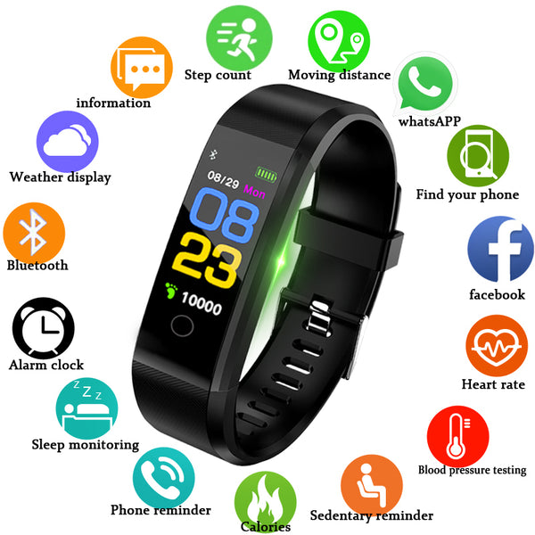 [variant_title] - BANGWEI New Smart Watch Men Women Heart Rate Monitor Blood Pressure Fitness Tracker Smartwatch Sport Watch for ios android +BOX