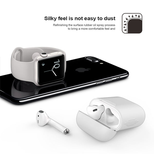 [variant_title] - 1PCS TPU Silicone Bluetooth Wireless Earphone Case For AirPods Protective Cover Skin Accessories for Apple Airpods Charging Box