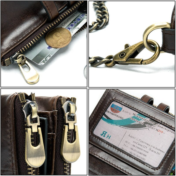 [variant_title] - WESTAL men's wallet genuine leather purse for men credit card holder woman cluth bag brand luxury couple wallet short slim fold