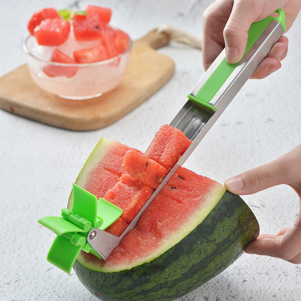 [variant_title] - Newest Watermelon Cutter Windmill Shape Plastic Slicer For For Cutting Watermelon Power Save Cutter Stainless Steel Tools K20