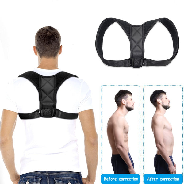 [variant_title] - Adjustable Back Posture Corrector Clavicle Spine Back Shoulder Lumbar Brace Support Belt Posture Correction Prevents Slouching