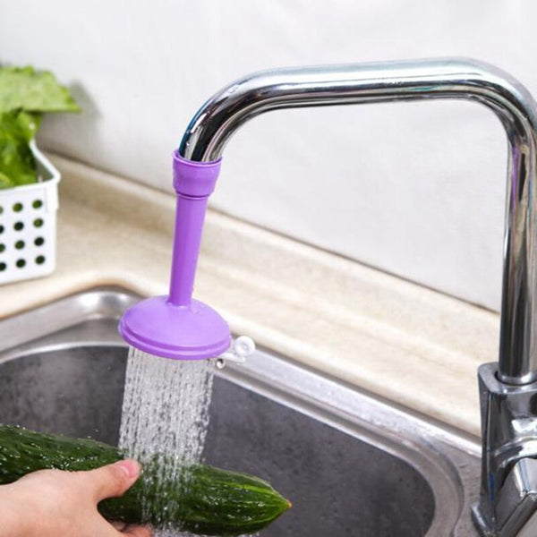 Purple - 360 Degree Rotating Kitchen Sprayers Adjustable Tap Nozzle Dual Water Spouts Water Saving Shower Head Kitchen Faucet Accessories