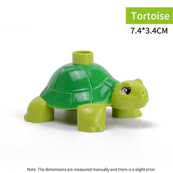 1028 - Animal Series Model Figures Big Building Blocks Animals Educational Toys For Kids Children Gift Compatible With Legoed Duploe