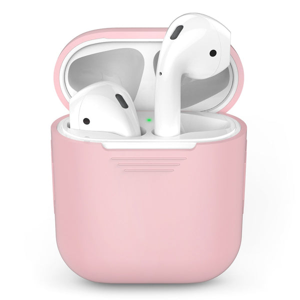 Pink - 1PCS TPU Silicone Bluetooth Wireless Earphone Case For AirPods Protective Cover Skin Accessories for Apple Airpods Charging Box