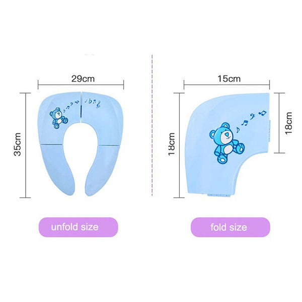 [variant_title] - Baby Travel Folding Potty Seat toddler portable Toilet Training seat children urinal cushion children pot chair wc pad /mat