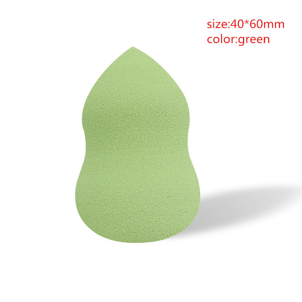 green - 1pcs/lot Makeup Foundation Make Up Sponge Puff Cosmetics Powder Soft Cheap Cosmetics Makeup Sponge Beauty Tools Gifts YA238