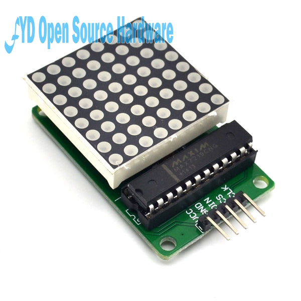 [variant_title] - MAX7219 Dot Led Matrix Module MCU LED Display Control Module for arduino 5V Interface Module 8 x 8 Output Input Common Cathode