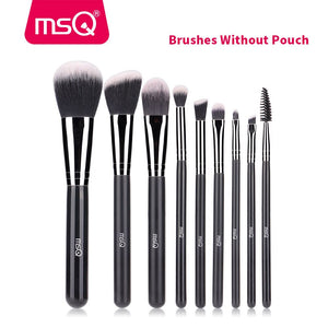Default Title - MSQ 9pcs Makeup Brushes Set Cosmetics Powder Blush Eyeshadow pincel maquiagem Make Up Brushes With Cloth Pouch (STQH09B)