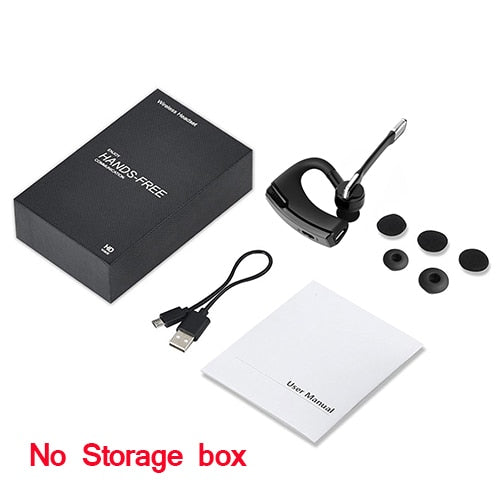 No storage box - 2019 Newest Bluetooth Headset K6 Wireless Bluetooth Earphone Earbuds Stereo HD Mic Handsfree Business Headset for smart phone PC