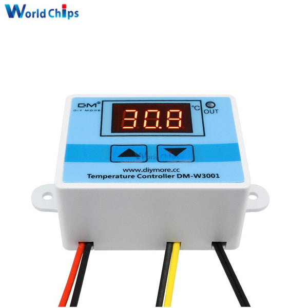 [variant_title] - 220VAC 10A Digital LED Temperature Controller XH-W3001 For Arduino Cooling Heating Switch Thermostat + NTC Sensor