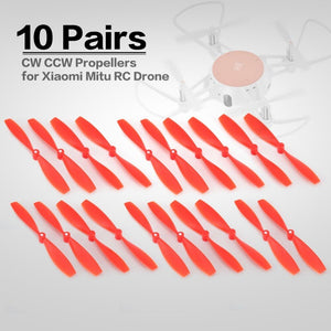 [variant_title] - 10 Pairs CW CCW Propellers Mini Props Blades Spare Parts Accessories for Xiaomi Mitu RC FPV Drone Quadcopter Aircraft UVA