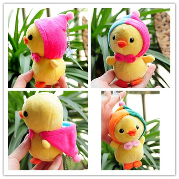 [variant_title] - 10cm Plush Little Yellow Chicken Stuffed Stitch Soft Doll Cute Cartoon Animal Plushing Toy For Children Keychain Pendant Plushs