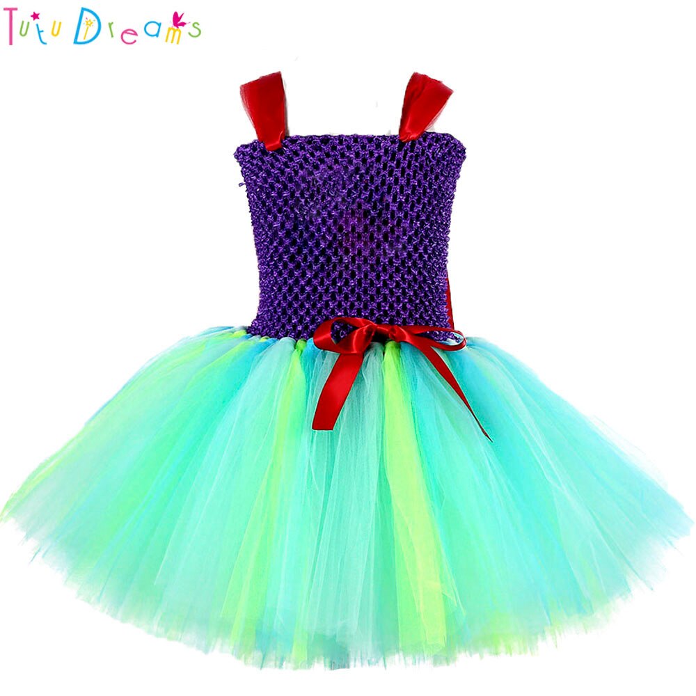 [variant_title] - Princess Mermaid Ariel Girl Tutu Dress Baby Girls Character Cosplay Birthday Party Tulle Tutu Dresses Halloween Costume For Kids