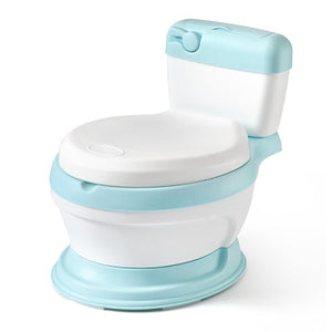 Blue - Children Simulation Mini Toilet Infant Pony Bucket Potty Seat Portable Toilet Training Urinal Potties Ergonomic Backrest Design