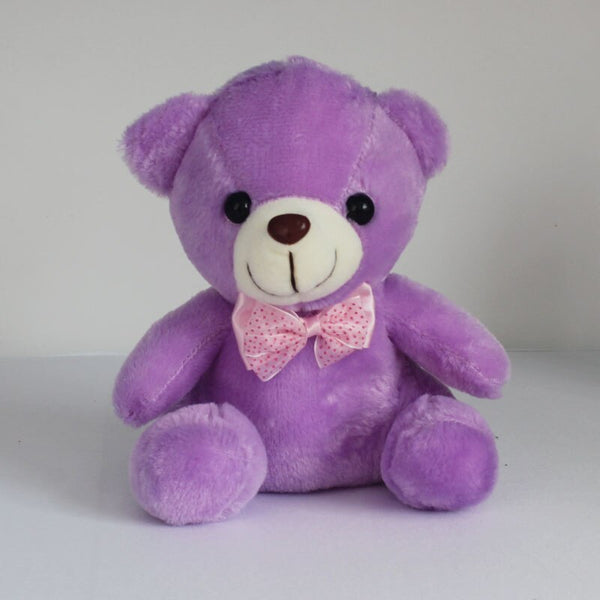 Purple - 20CM Colorful Glowing  Luminous Plush Baby Toys Lighting Stuffed Bear Teddy Bear Lovely Gifts for Kids