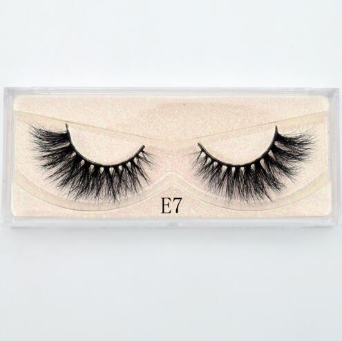E07 - Visofree Mink Eyelashes Natural False Eyelashes Fake Eye Lashes Long Makeup 3D Mink Lashes Extension Eyelash Makeup for Beauty