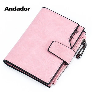 [variant_title] - Wallet Women PU 2019 Credit Card Holder Zipper Wallet Short Coin Purse For Cards Purse Portefeuille Zip Card Short Clutch Money