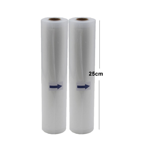 25cm2pcs - 5 Rolls/Lot Kitchen Food Vacuum Bag Storage Bags For Vacuum Sealer Vacuum Packaging Rolls 12/15/20/25/28cm*500cm