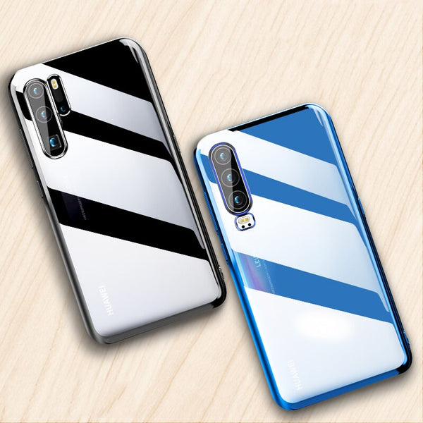 [variant_title] - For Huawei P30 Pro Case 3D Laser Plating Luxury TPU Soft Clear Cover For Huawei P30 Lite Bright Crystal Phone Cases