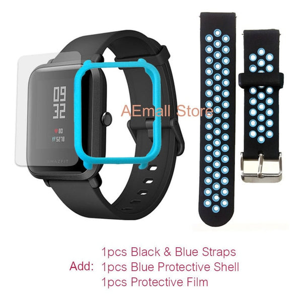 BlueBlue.Film - English Version Xiaomi Amazfit Bip Smart Watch Men Huami Mi Pace Smartwatch For IOS Android Heart Rate Monitor 45 Days Battery