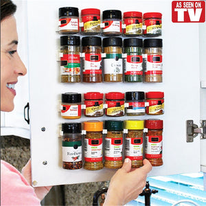 Dropship 4Pcs Wall Mount Spice Racks Seasoning Herb Jar Holder Organizer  Kitchen Pantry Door Storage Shelf to Sell Online at a Lower Price