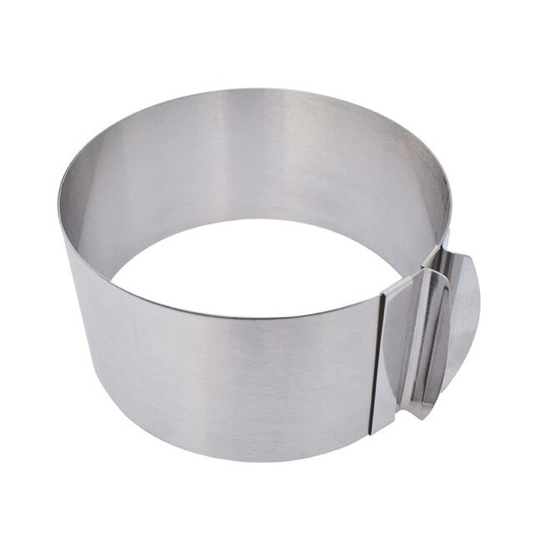 W00092 - Adjustable Mousse Ring 3D Round & Square Cake Molds Stainless Steel Baking Moulds Cake Decorating Tools
