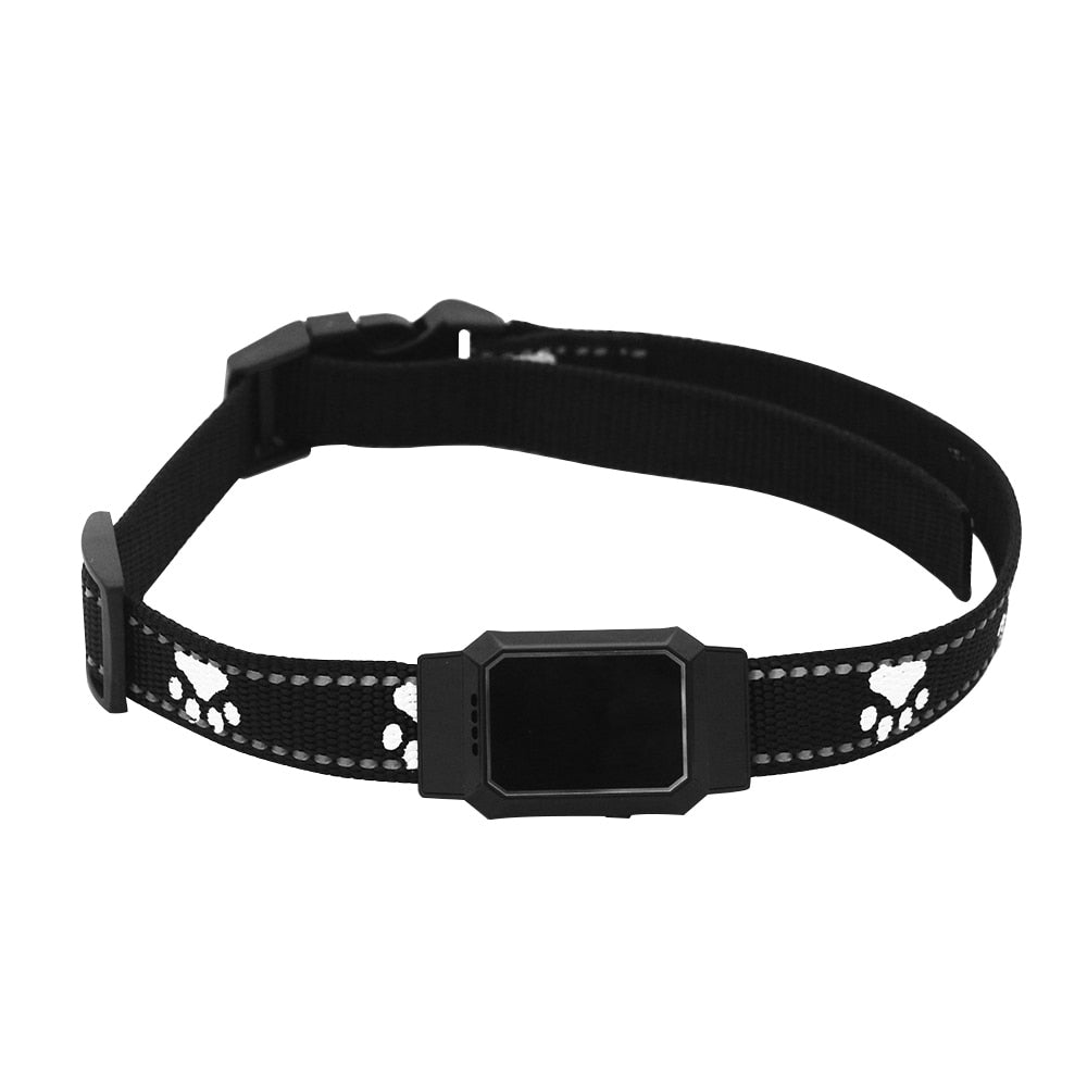 Black - Smart GPS Tracker Collar For Pet Dogs Cats Tracking Locator GSM WiFi LBS Real-time APP Tracking Alarm Device Anti-Lost Geofence