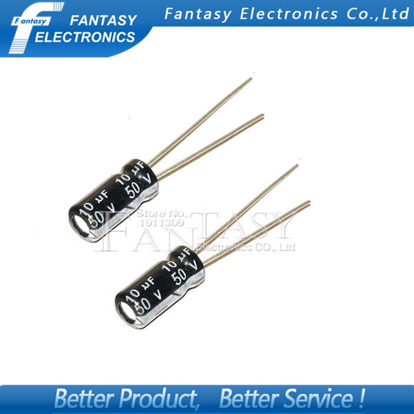 [variant_title] - 50PCS Higt quality 50V10UF 5*7mm 10UF 50V 5*7 Electrolytic capacitor